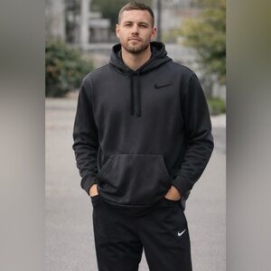 Nike Men's Charcoal Gray Hoodie